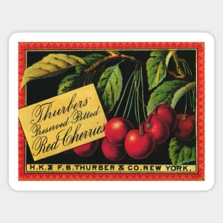 Vintage Thurbers Fruit Crate Label Sticker